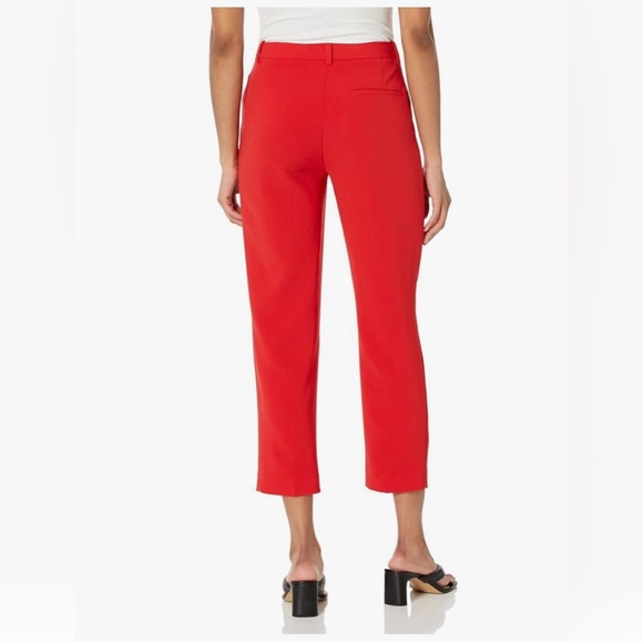 Theory Vibrant Red Cropped Pants - Picture 2 of 8